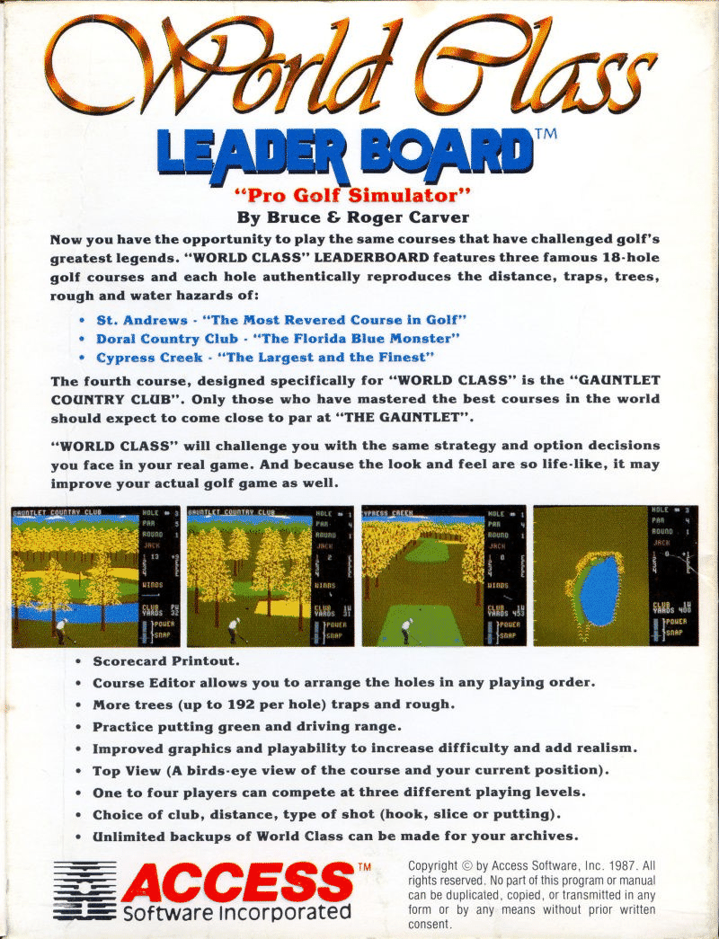 Leaderboard box art for Commodore 64